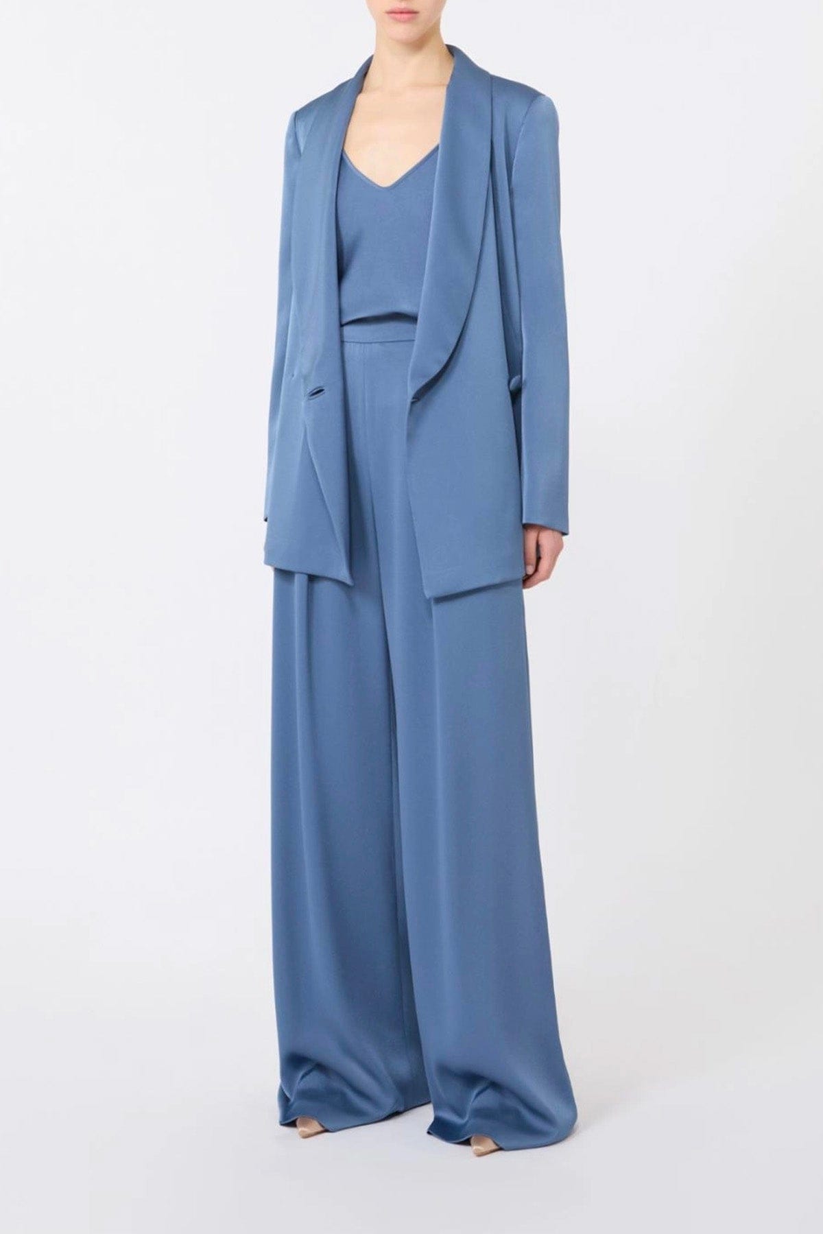 MAXMARA'S BRANDS TOP-CANOTTIERA IN TES.  Top in satin donna Max Mara Studio Elegante Mseelfi