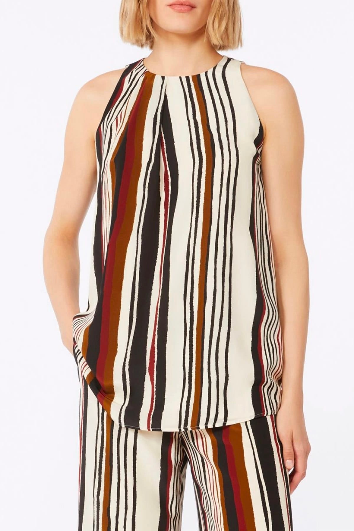 MAXMARA'S BRANDS TOP-CANOTTIERA IN TES.  Top in seta donna Max Mara Studio Mstancora
