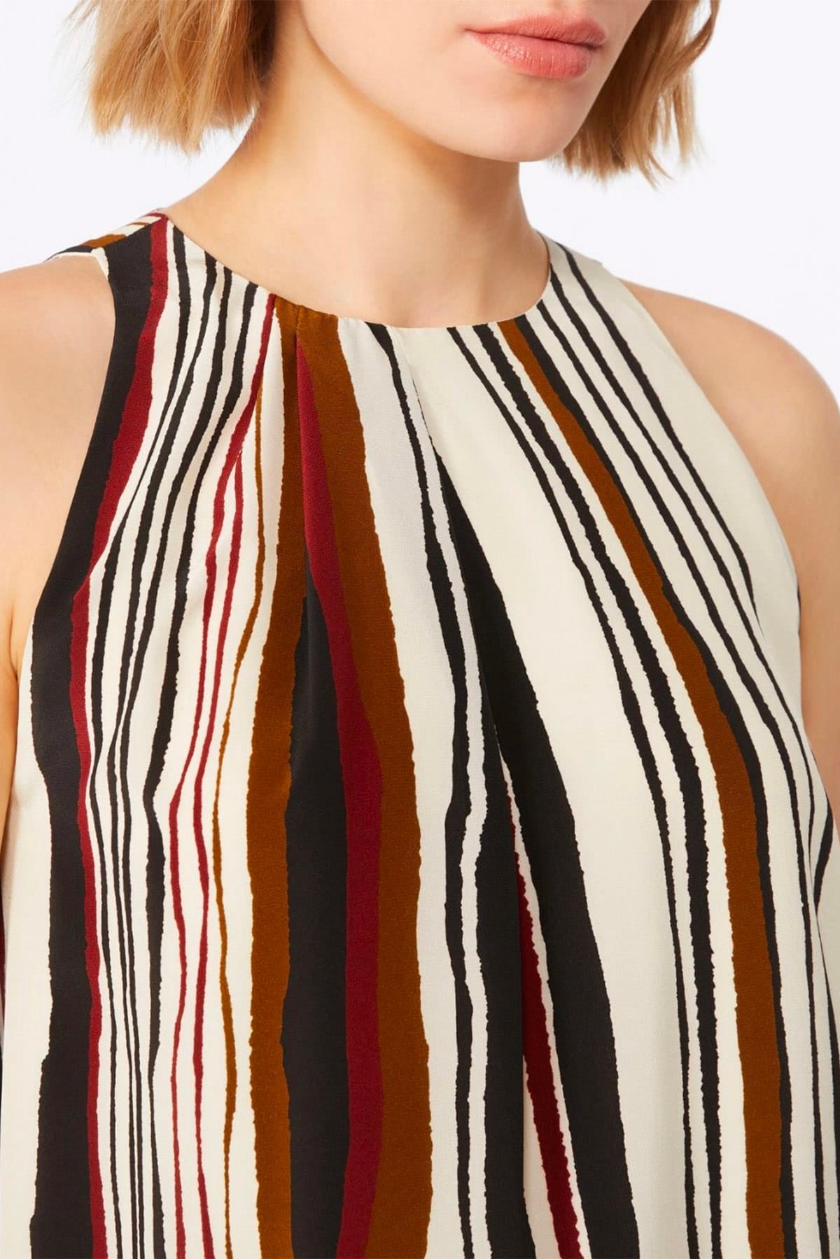 MAXMARA'S BRANDS TOP-CANOTTIERA IN TES.  Top in seta donna Max Mara Studio Mstancora