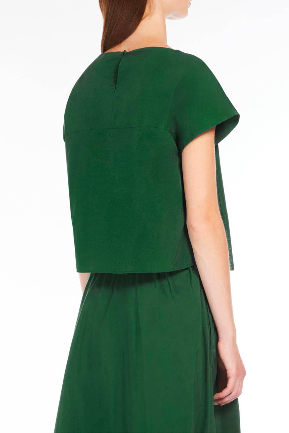 MAXMARA&#39;S BRANDS TOP-CANOTTIERA IN TES.  Top Verde Donna Weekend Max Mara Parana