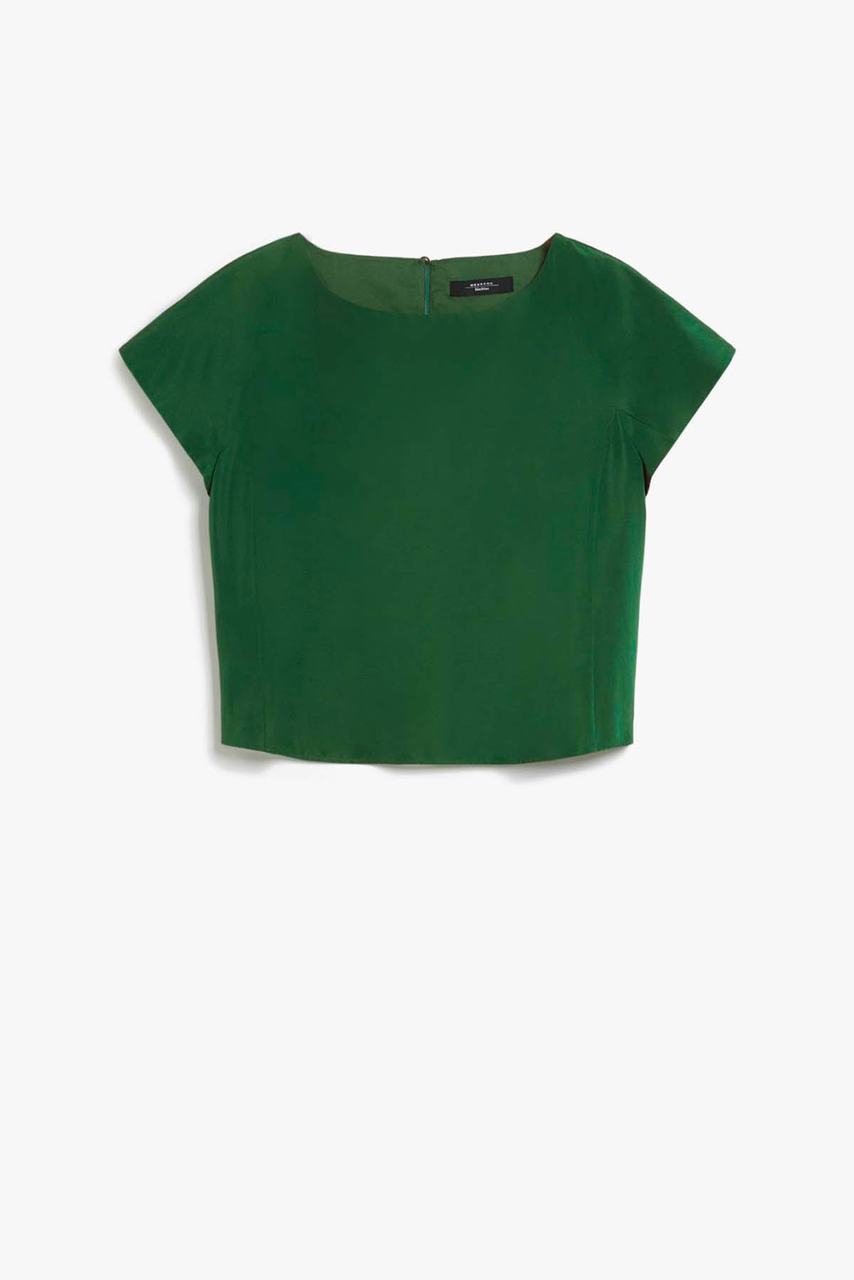 MAXMARA&#39;S BRANDS TOP-CANOTTIERA IN TES.  VERDE BASILICO / 34 Top Verde Donna Weekend Max Mara Parana