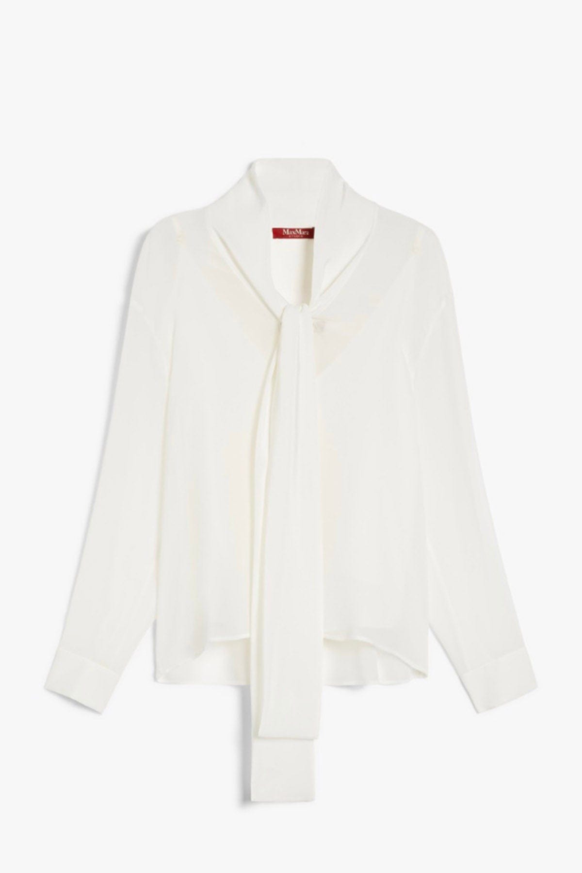 MAXMARA'S BRANDS TUTA / BLUSA BIANCO SETA / 34 Blusa Bianca in Seta Donna Max Mara Studio Crotone