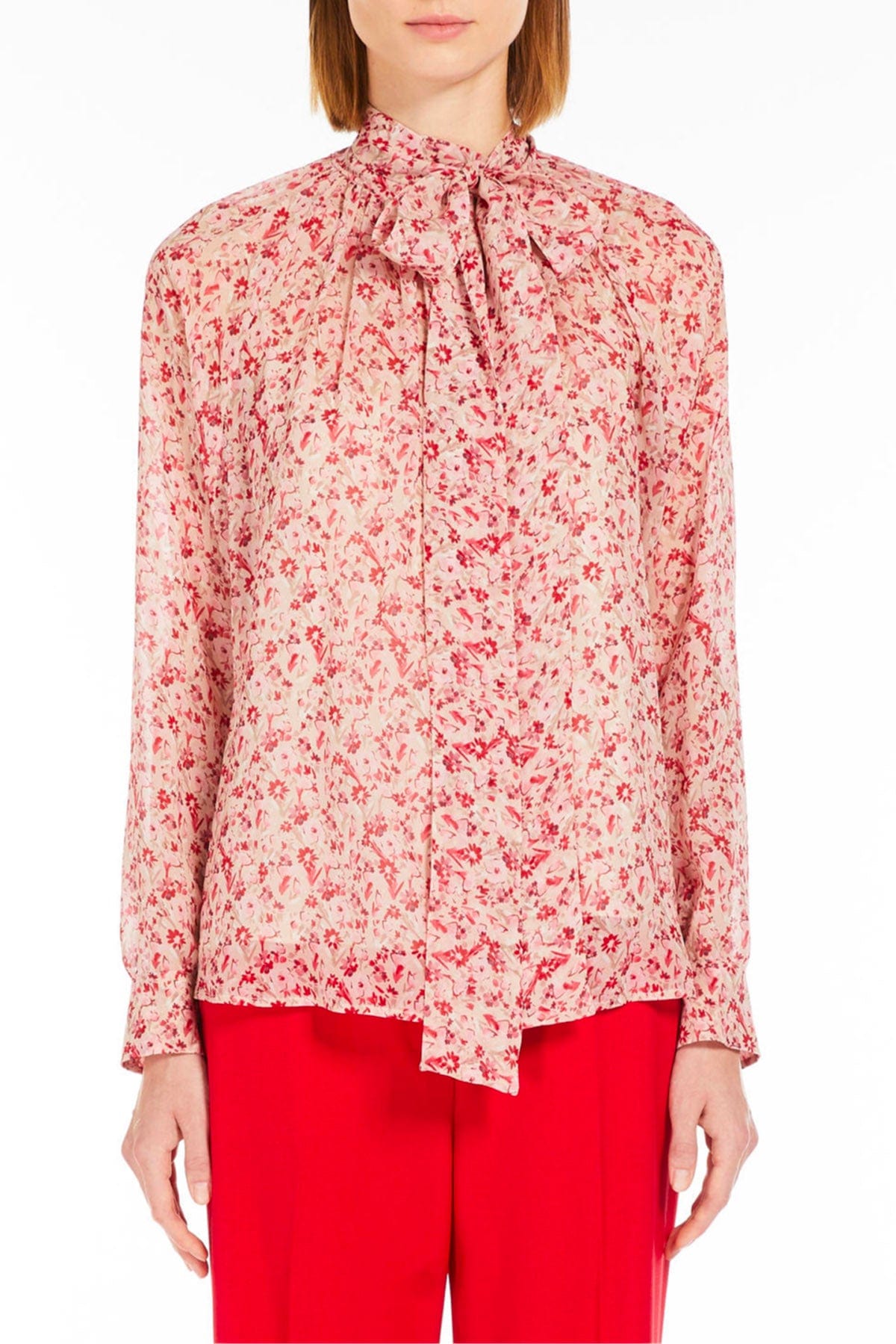 MAXMARA'S BRANDS TUTA / BLUSA FIORATO / 34 Camicia in Seta Donna Max Mara Studio Pania