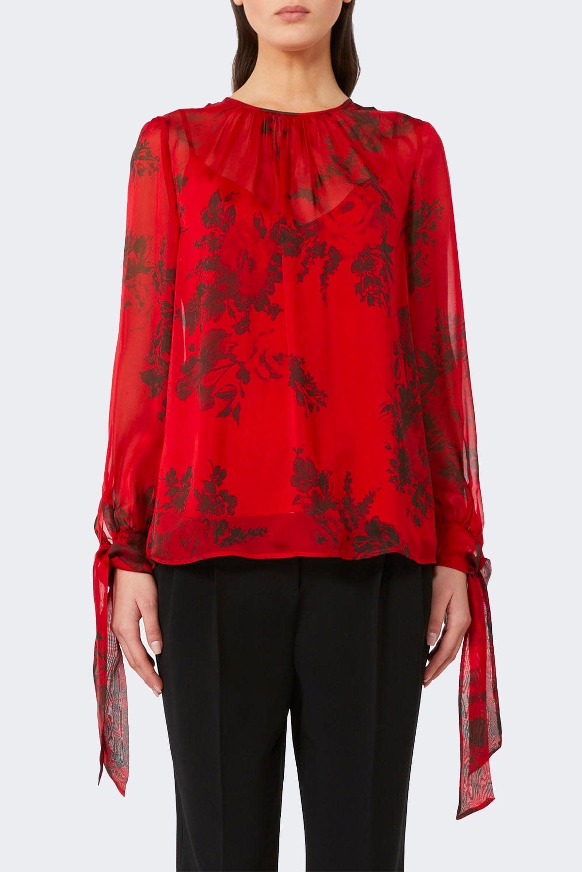 MAXMARA'S BRANDS TUTA / BLUSA ROSSO / 34 Blusa in seta donna Studio Max Mara Fabia