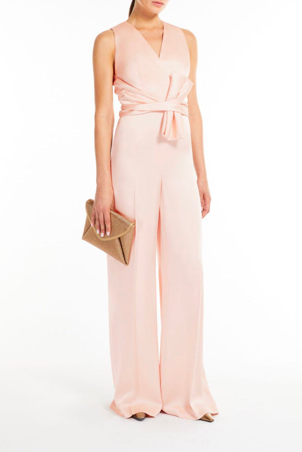 MAXMARA&#39;S BRANDS TUTA SALOPETTE  Tuta in crepe donna Max Mara Studio Pomez