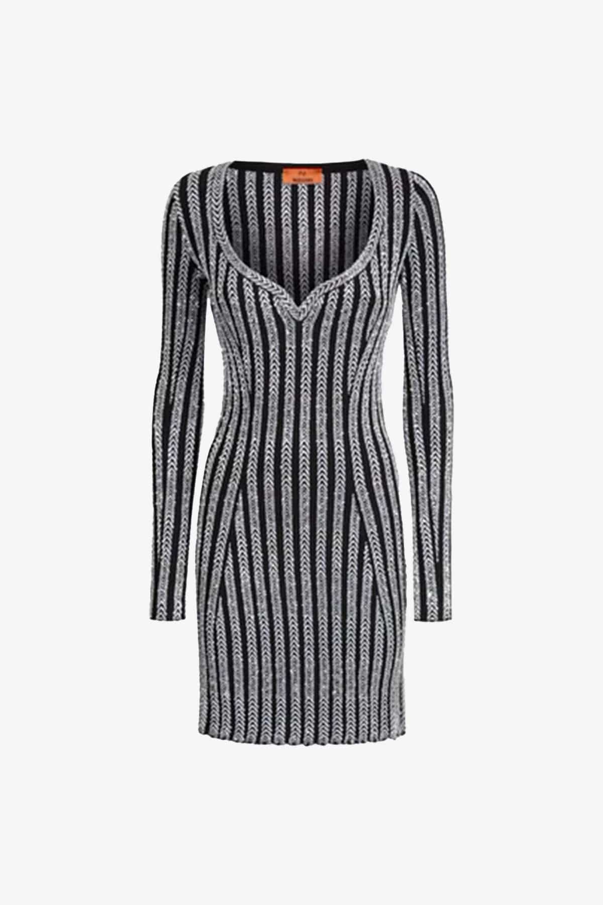 MISSONI ABITO  NERO / ARGENTO / 36 Vestito Corto Donna Missoni DS24WG1Q