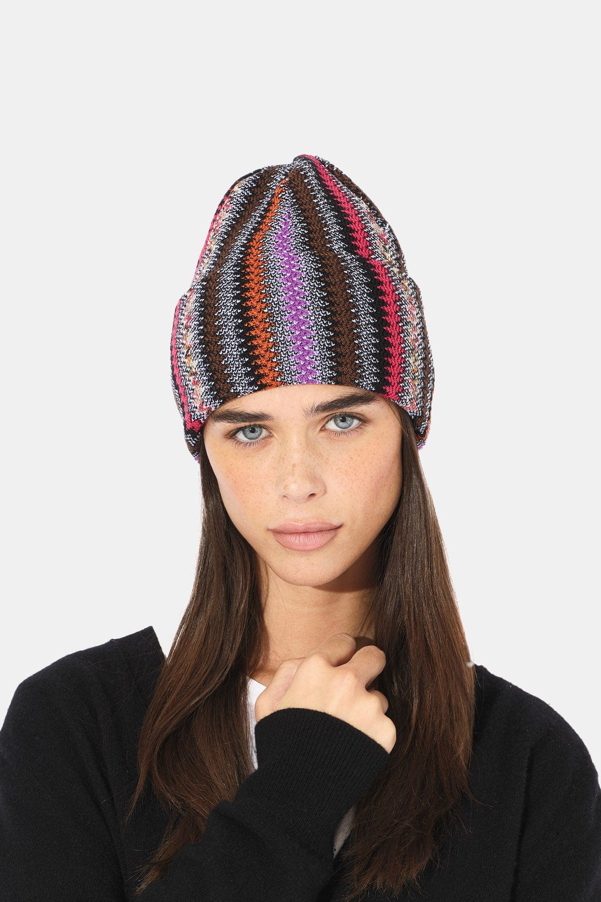 MISSONI CAPPELLO-BERRETTO  MULTICOLOR / UNICA Berretto in lana donna Missoni CPRAWODA236