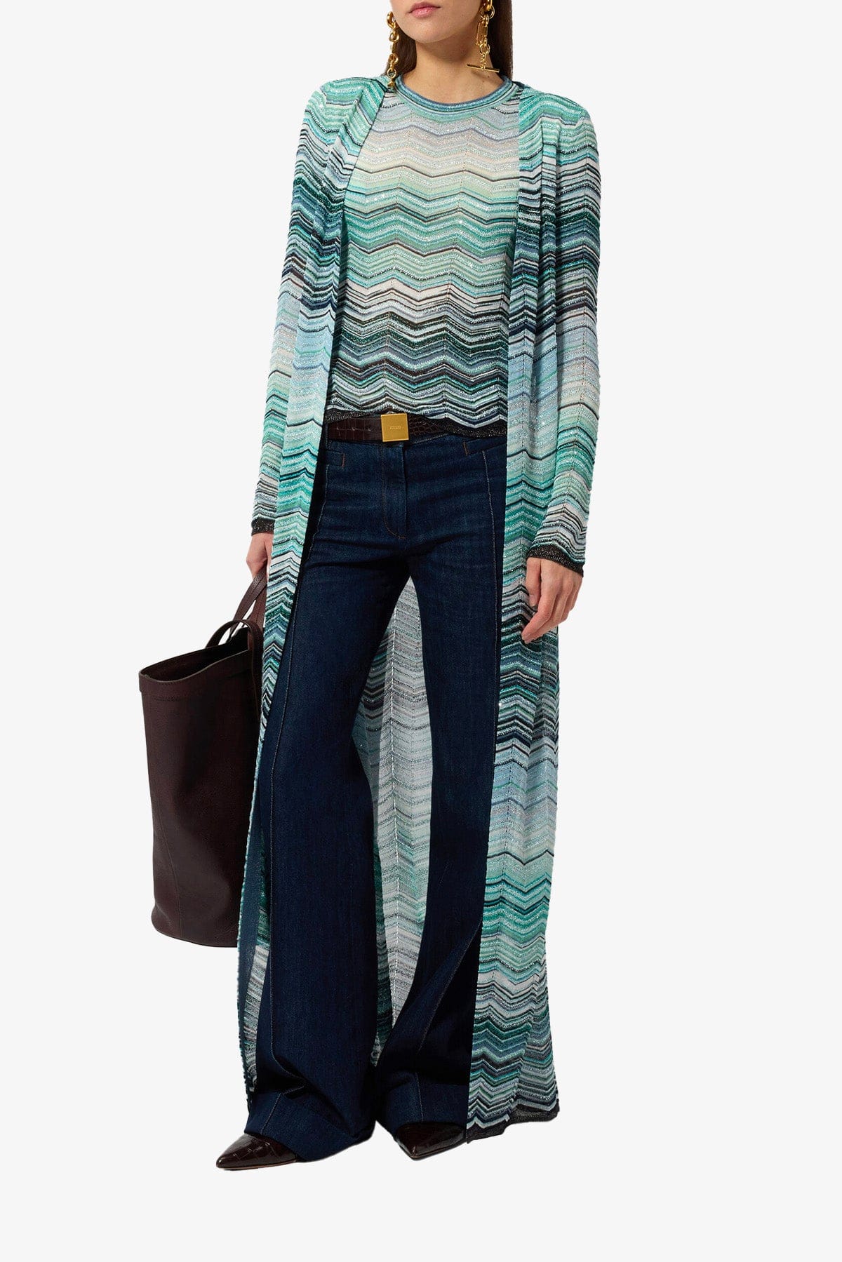 MISSONI CARDIGAN  Cardigan lungo donna Missoni in maglia DS26SM0H