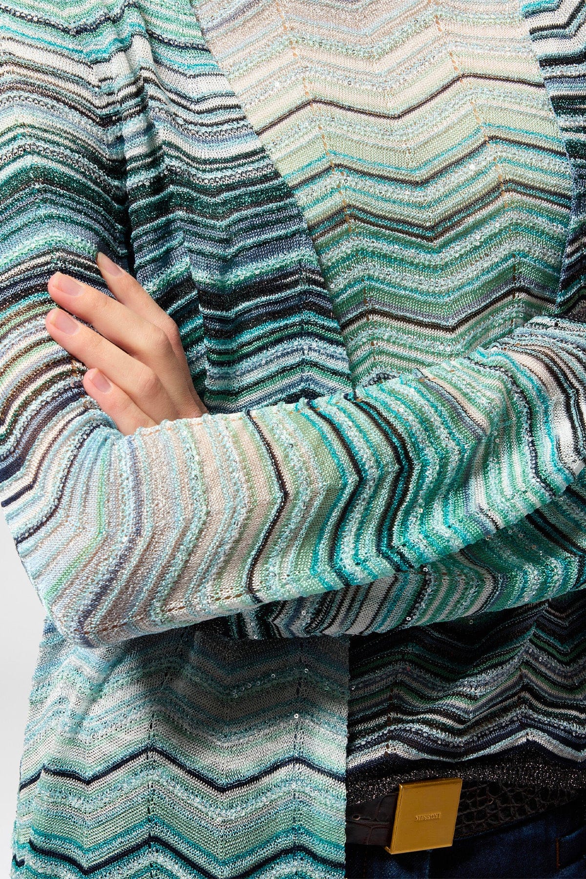 MISSONI CARDIGAN  Cardigan lungo donna Missoni in maglia DS26SM0H
