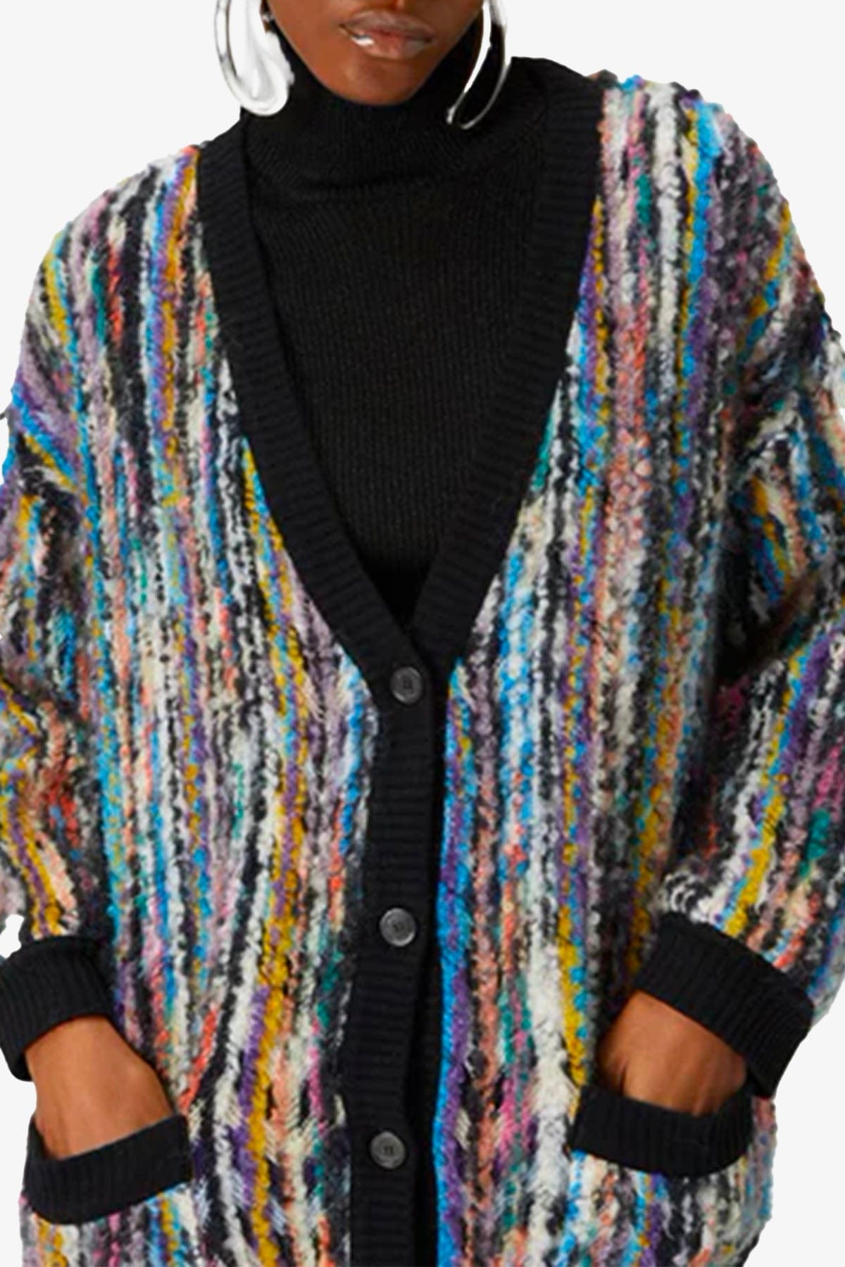 MISSONI CARDIGAN  MULTICOLOR / 36 Cardigan Over Donna Missoni DS24WM0G