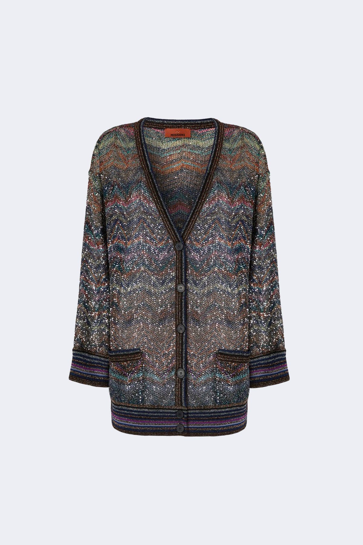 MISSONI CARDIGAN  MULTICOLOR / 36 Cardigan in maglia donna Missoni DS25WM0T