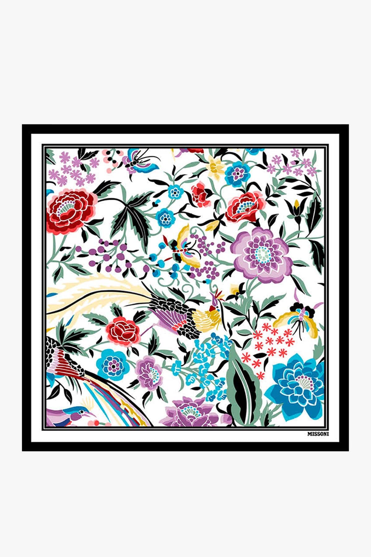 MISSONI FOULARD-SCIARPA-NASTRO  COLORE 0001 / UNICA Foulard in seta donan Missoni FO41TWDA658