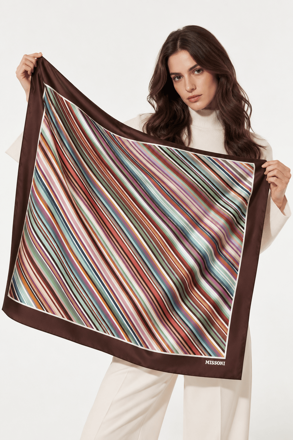 MISSONI FOULARD-SCIARPA-NASTRO  Foulard in seta stampata donna Missoni FO41TWDA897