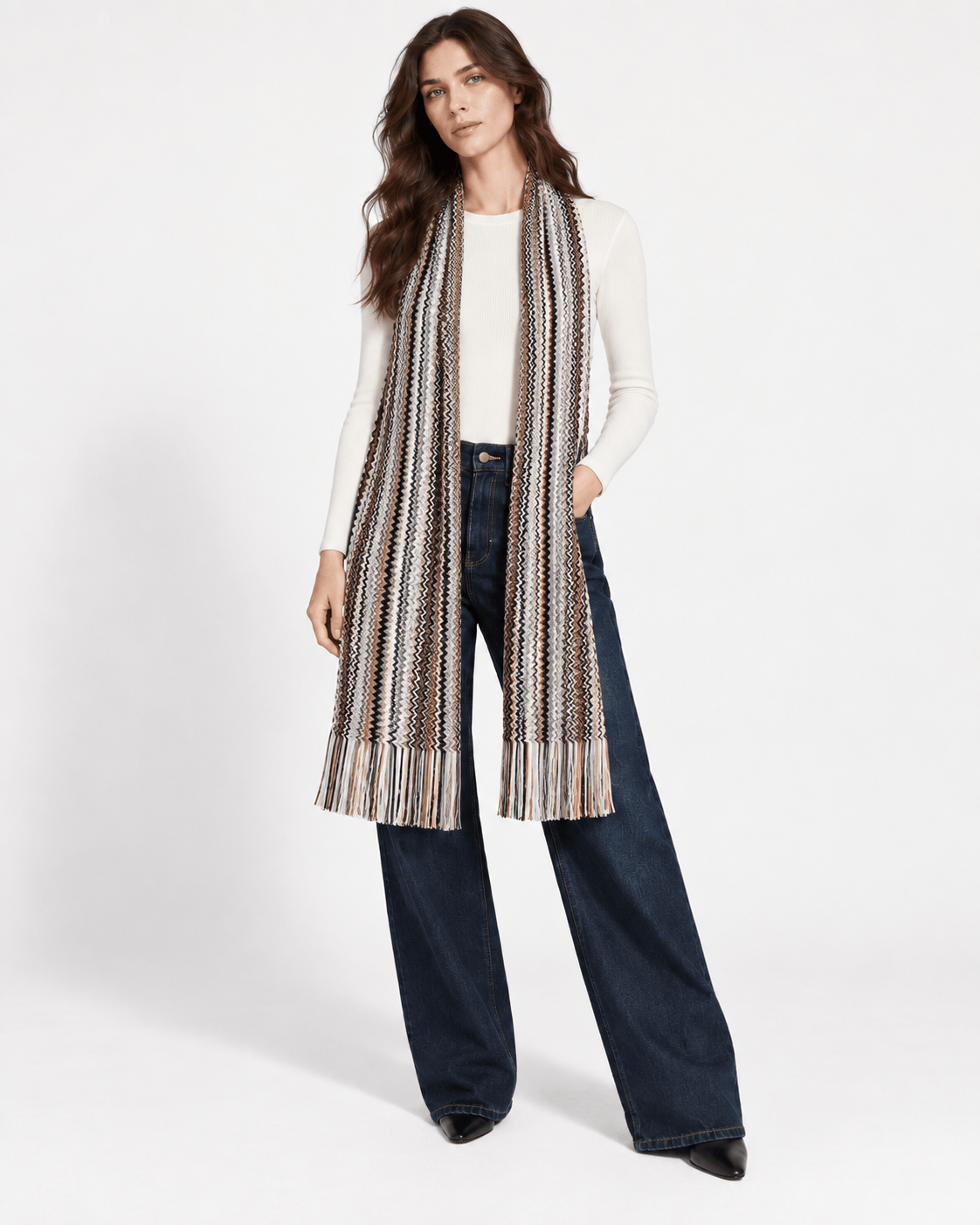 MISSONI FOULARD-SCIARPA-NASTRO  Sciarpa beige Missoni SC35WMDA812