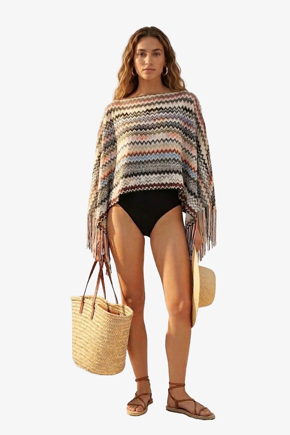 MISSONI PONCHO-COPRISPALLE  Poncho estivo donna Missoni 8PPWVIDA494