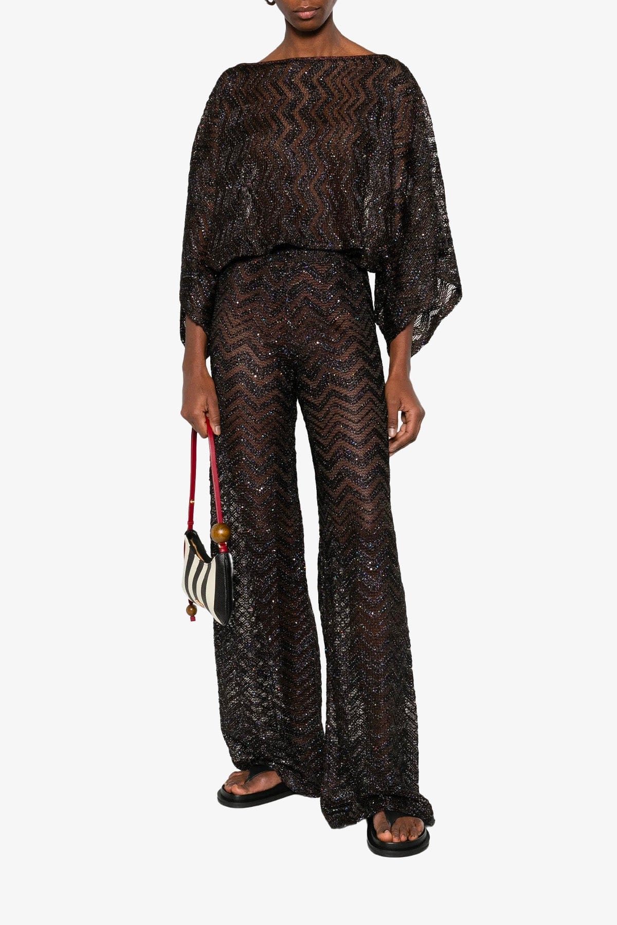 MISSONI TOP-CANOTTIERA IN TES.  Blusa over donna Missoni MS26SK06