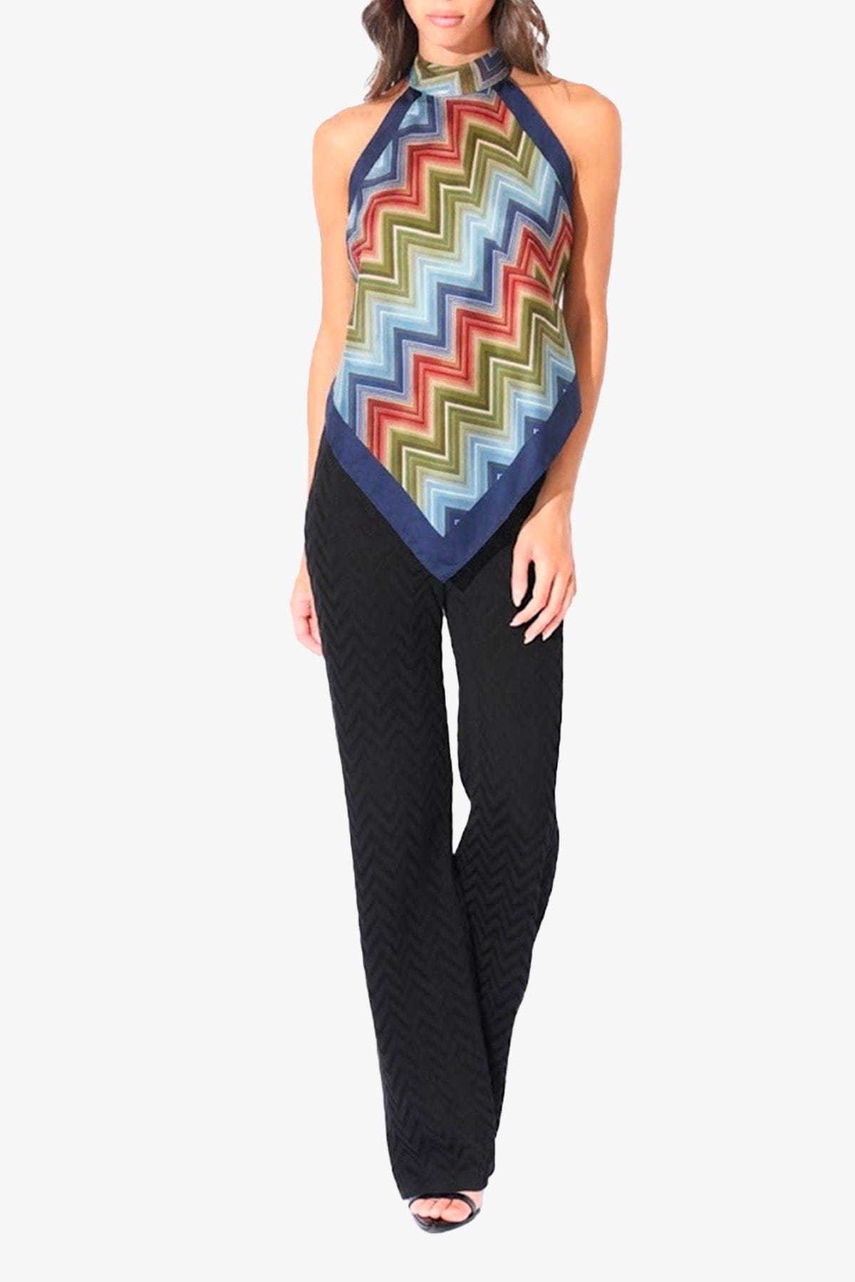 MISSONI TOP-CANOTTIERA IN TES.  MULTICOLOR / UNICA Top donna Missoni TOQ4CMDA685