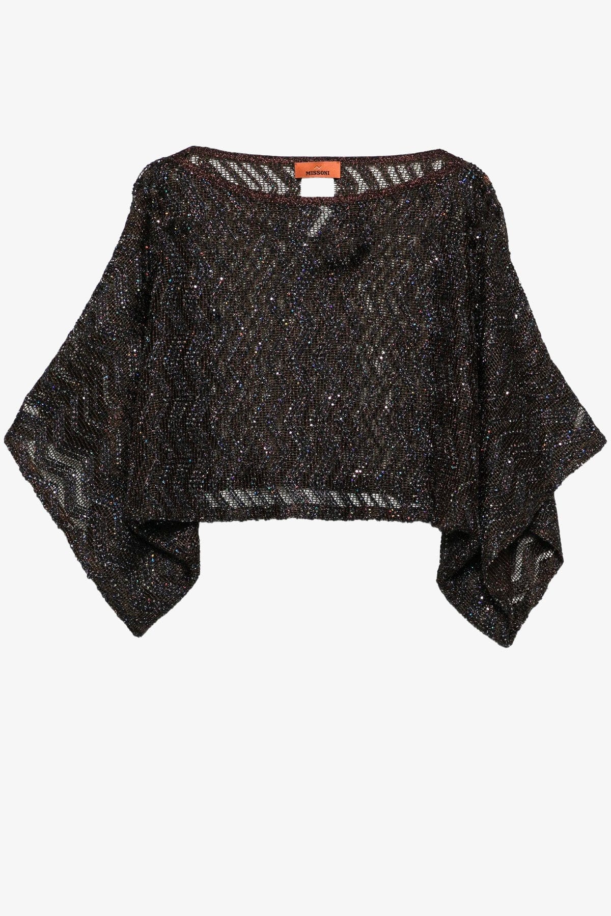 MISSONI TOP-CANOTTIERA IN TES.  SCURO / 36 Blusa over donna Missoni MS26SK06