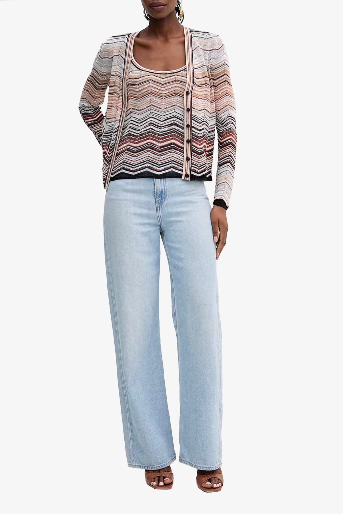 MISSONI TOP-CANOTTIERA IN TES.  Top multicolor donna Missoni DS26SK0T