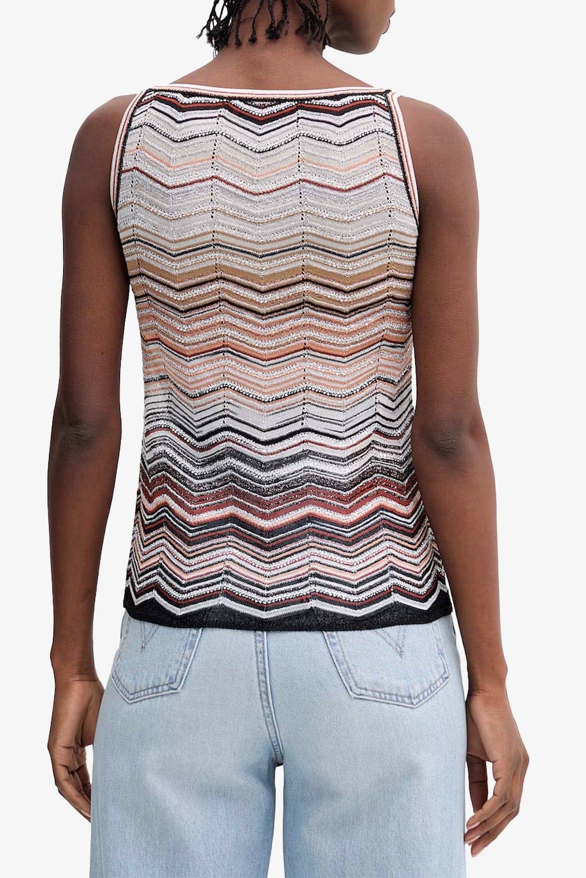 MISSONI TOP-CANOTTIERA IN TES.  Top multicolor donna Missoni DS26SK0T