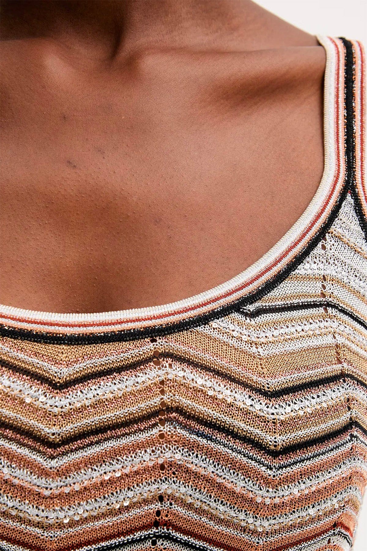 MISSONI TOP-CANOTTIERA IN TES.  Top multicolor donna Missoni DS26SK0T