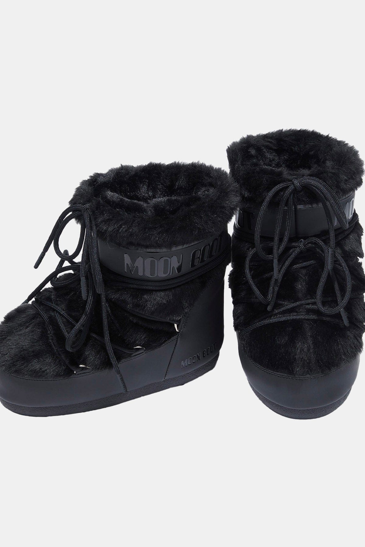 MOON BOOT CALZATURE  NERO / 35-38 Icon low faux fur black Moon Boot