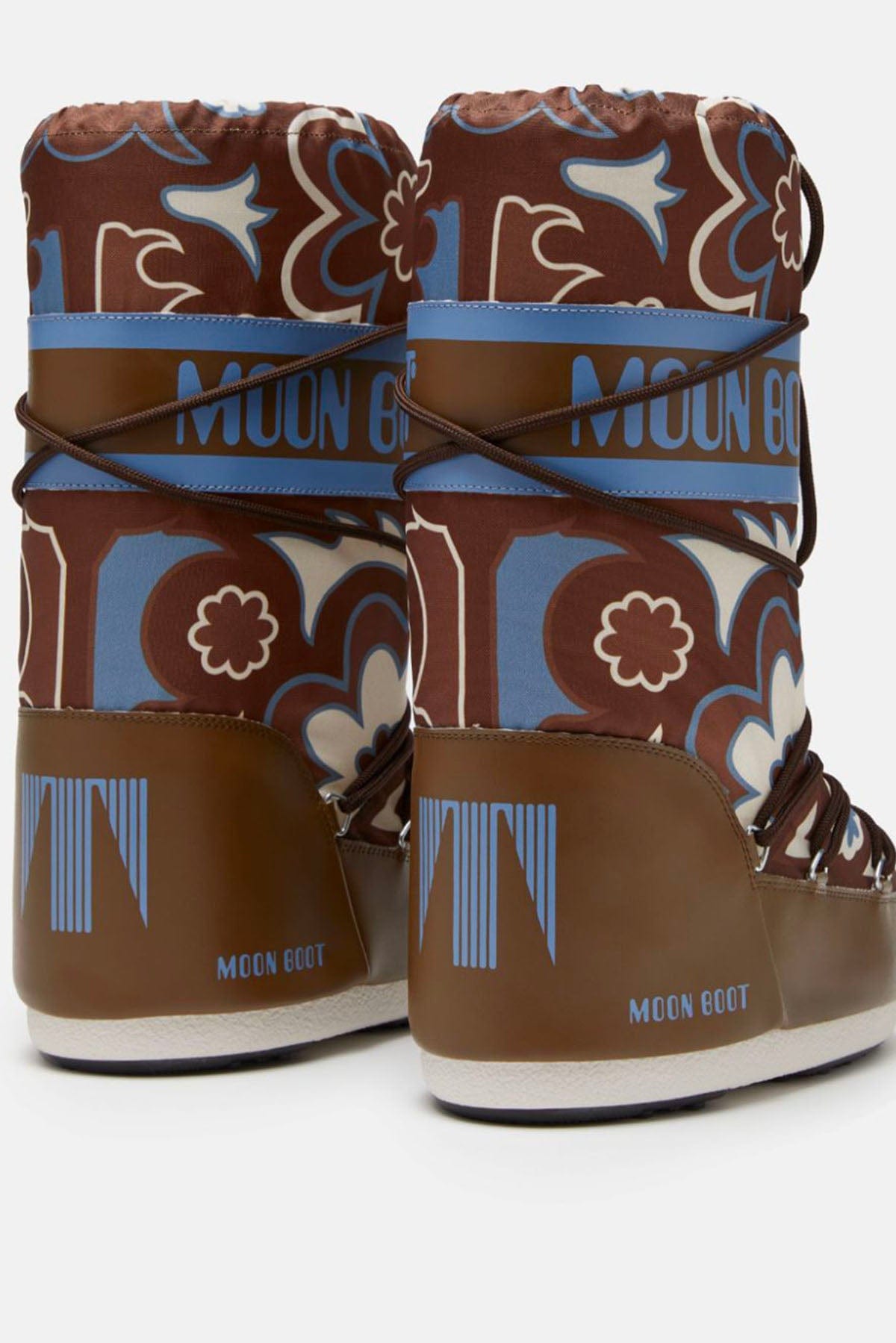 MOON BOOT CALZATURE  Moon Boot alti fiorati icon flower marrone