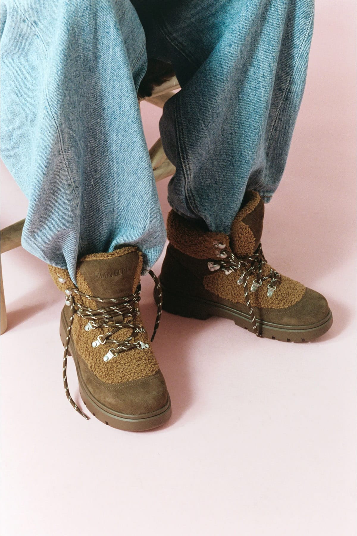 MOON BOOT CALZATURE  Moon Boot Combat low fleece Cocoa /Cognac