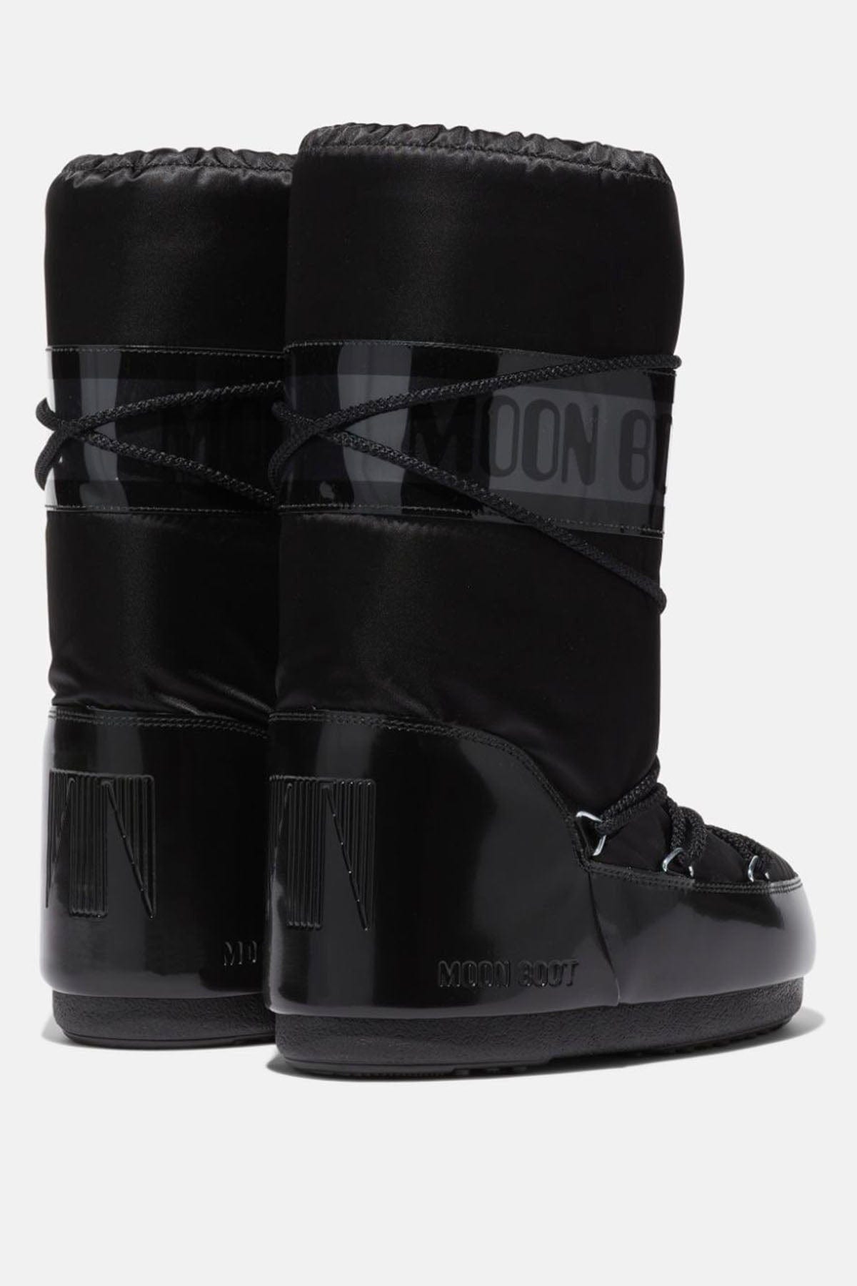 MOON BOOT CALZATURE  NERO / 35-38 Moon Boot Nero Alto in Nylon Icon Glance