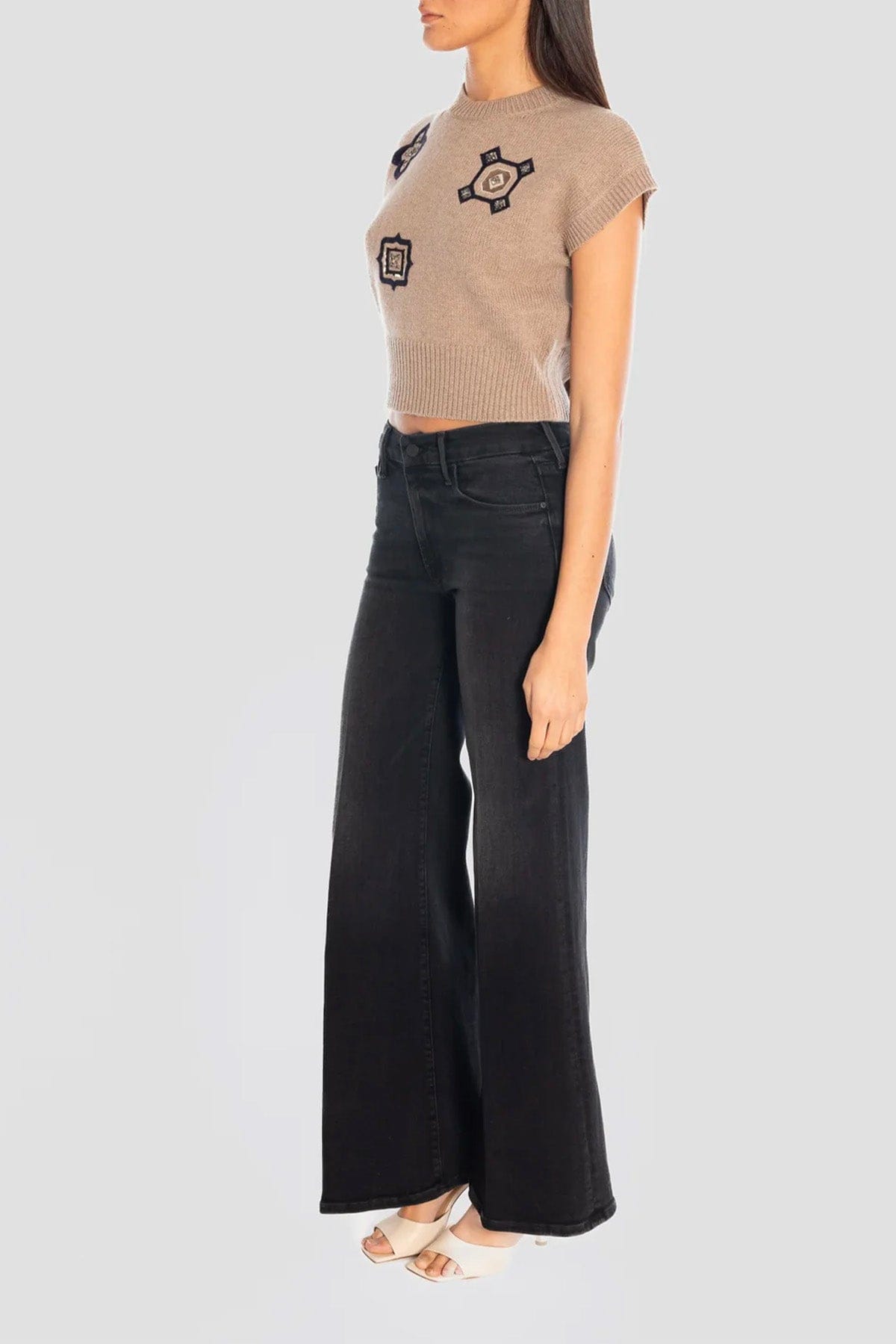 MOTHER PANTALONE IN DENIM  Denim donna Mother 10415-1611 The roller sneak