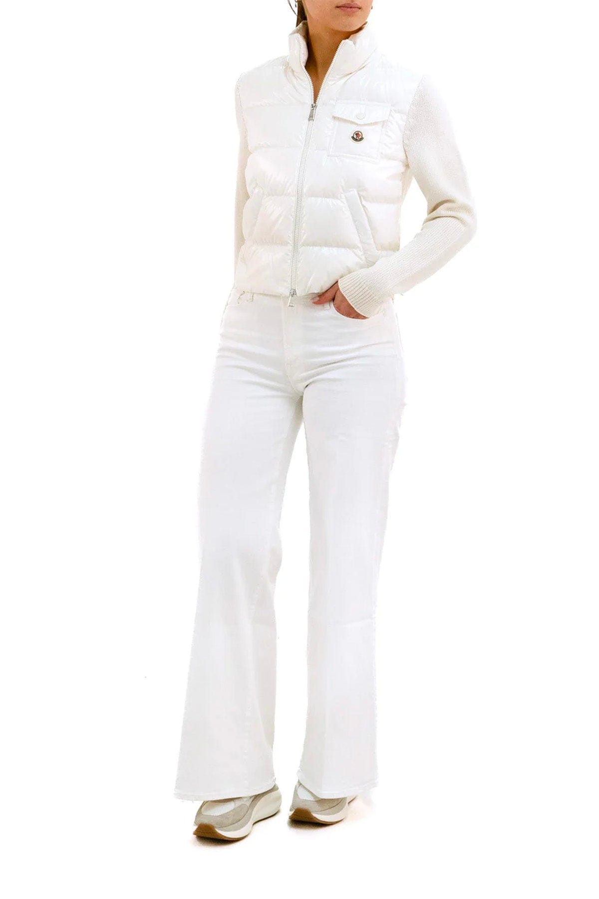 MOTHER PANTALONE IN DENIM  CHIARO / 23 Jeans bianchi donna 10815-753 Mother the twister sneak