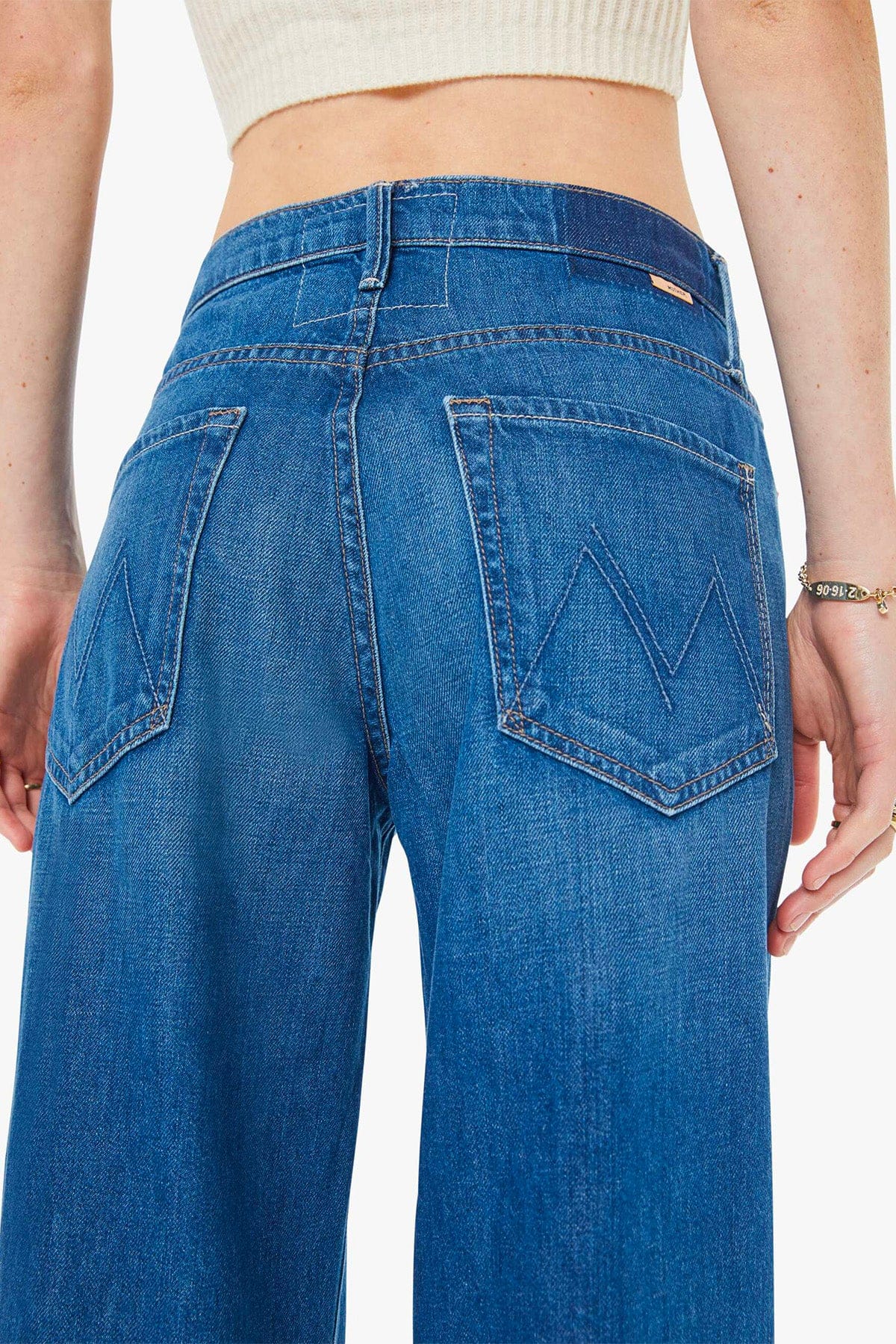 MOTHER PANTALONE IN DENIM  Jeans donna 12198-1230 Mother The mid rise maven skimp