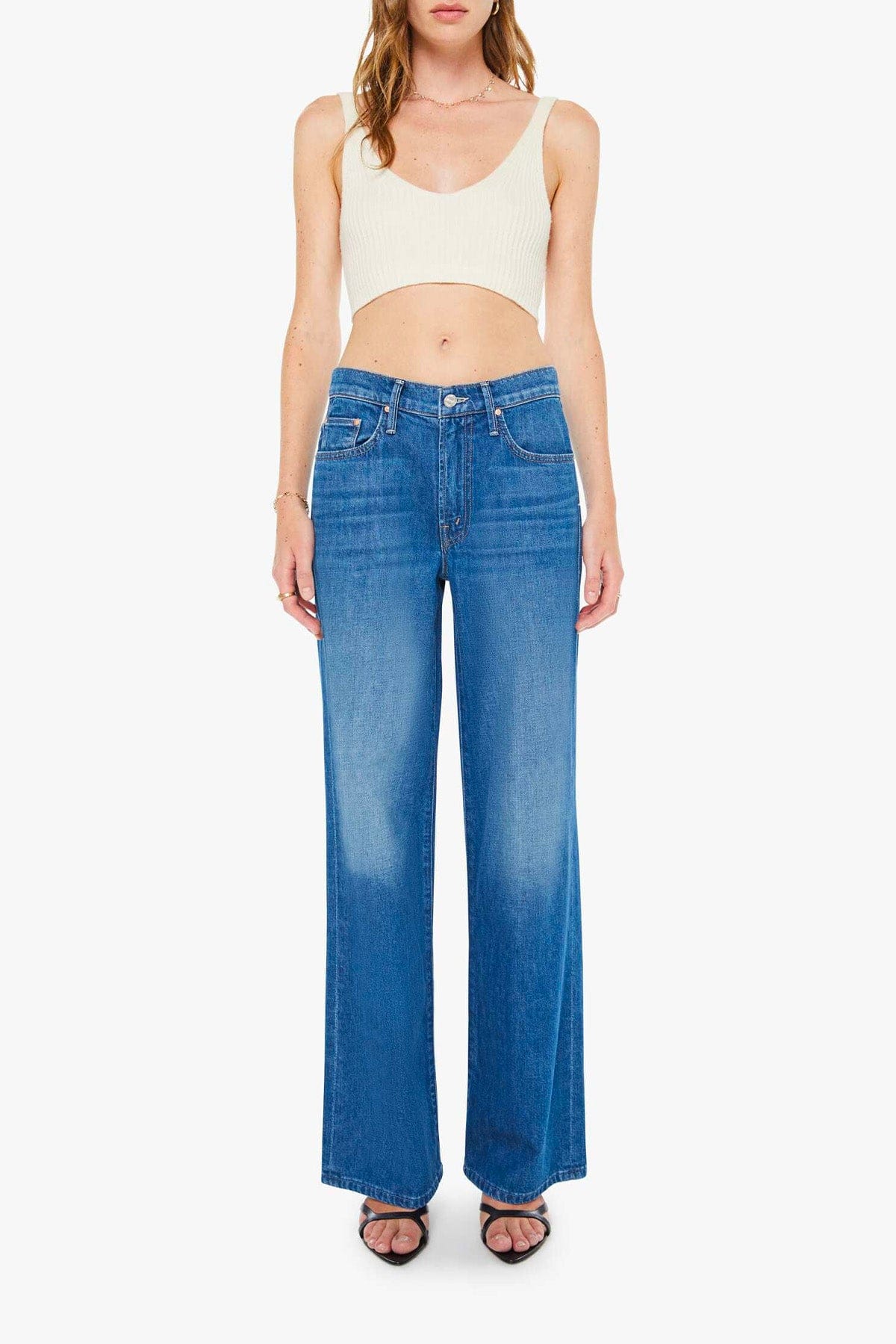 MOTHER PANTALONE IN DENIM  JEANS MEDIO / 23 Jeans donna 12198-1230 Mother The mid rise maven skimp
