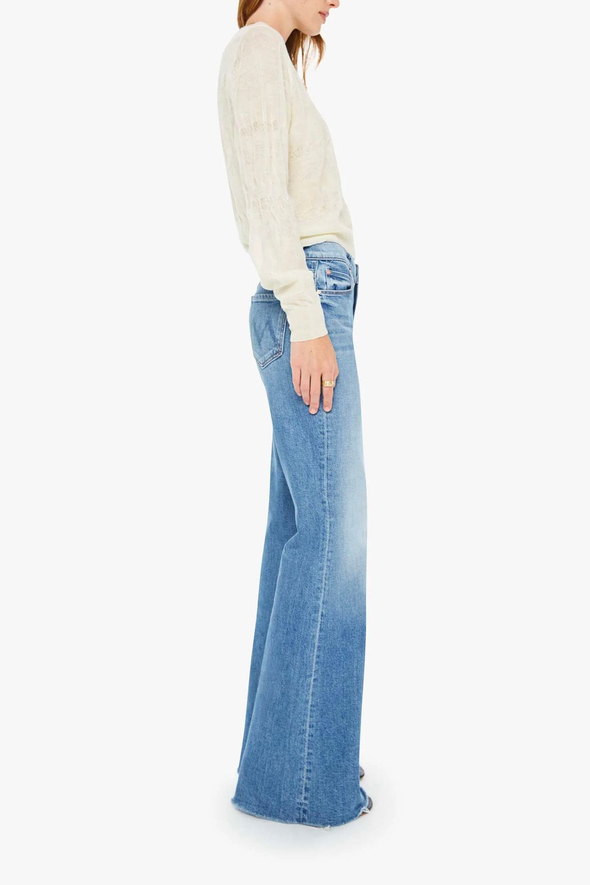 MOTHER PANTALONE IN DENIM  Jeans Mother 10085-259 The doozy fray (superior)