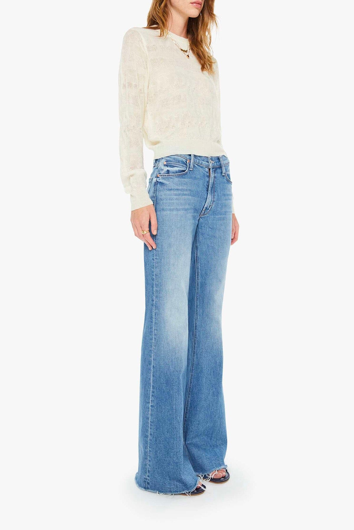 MOTHER PANTALONE IN DENIM  Jeans Mother 10085-259 The doozy fray (superior)