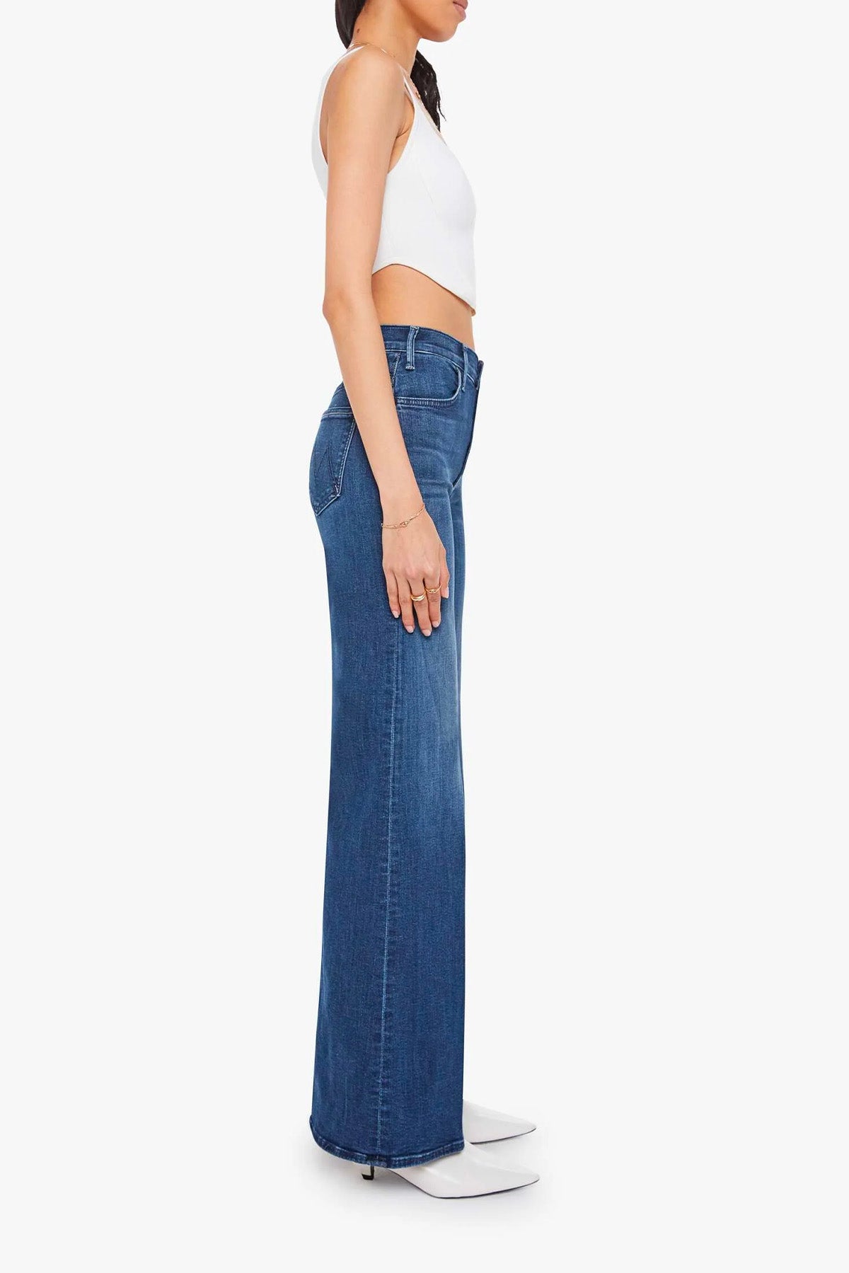 MOTHER PANTALONE IN DENIM  Jeans Mother donna 10507-2104 the hustler roller sneak