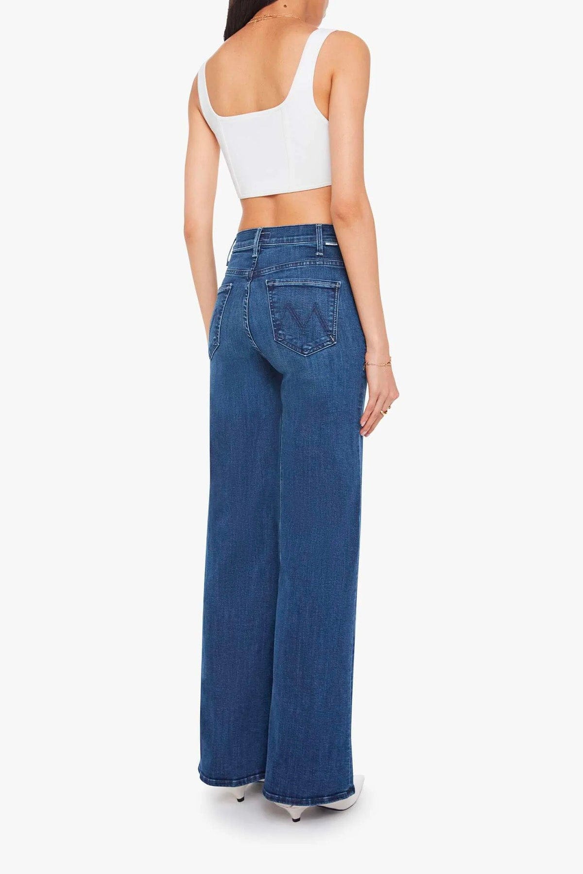 MOTHER PANTALONE IN DENIM  Jeans Mother donna 10507-2104 the hustler roller sneak