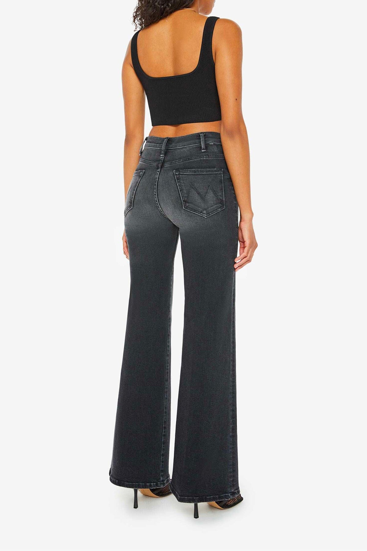 MOTHER PANTALONE IN DENIM  Mother jeans donna the hustler roller sneak
