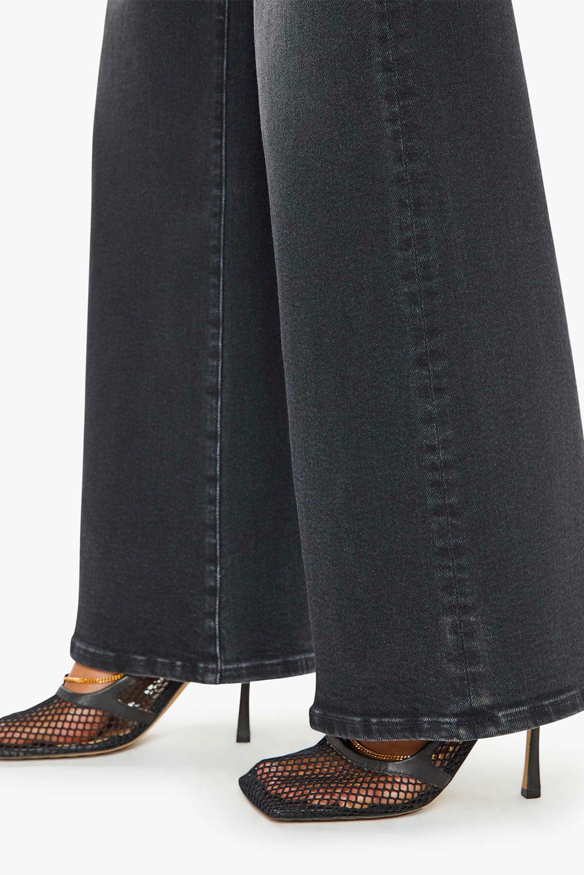 MOTHER PANTALONE IN DENIM  COLORE NGN / 23 Mother jeans donna the hustler roller sneak