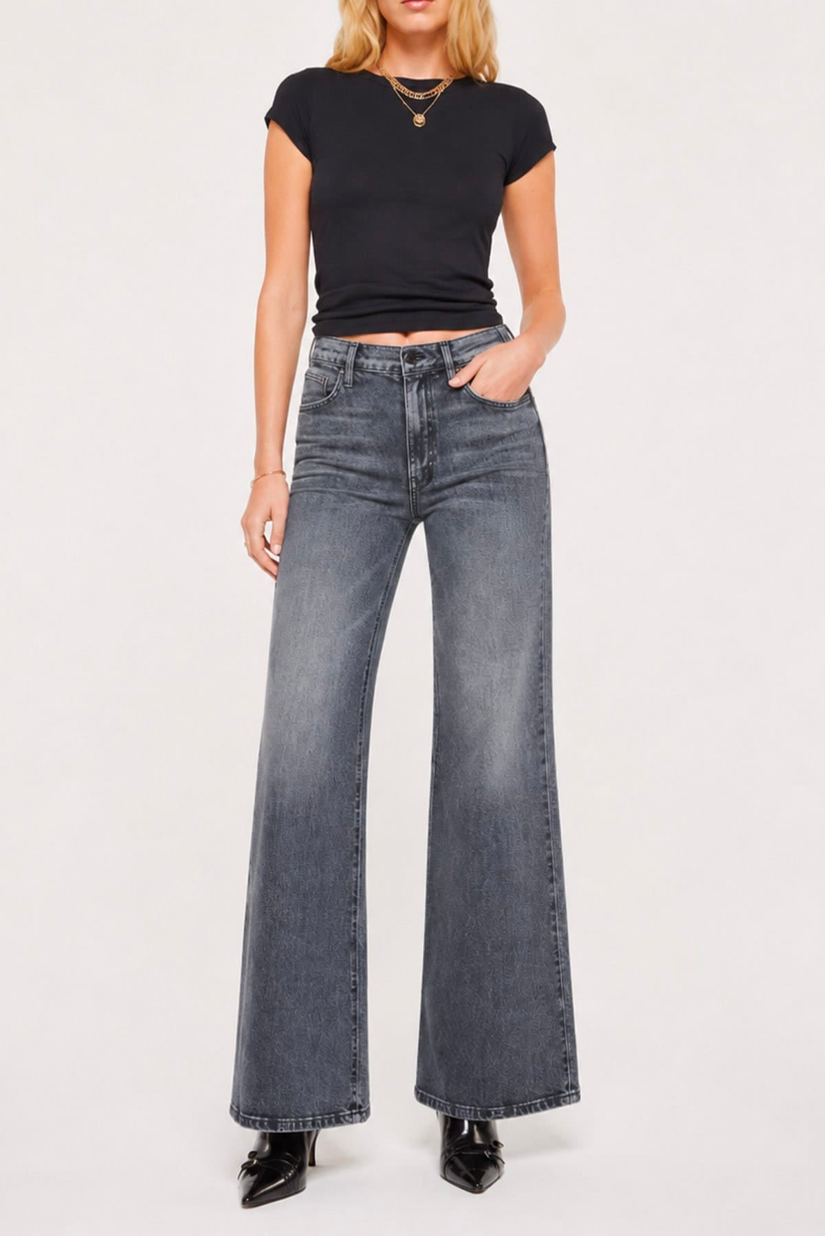 MOTHER PANTALONE IN DENIM  The hustler roller sneak jeans donna Mother
