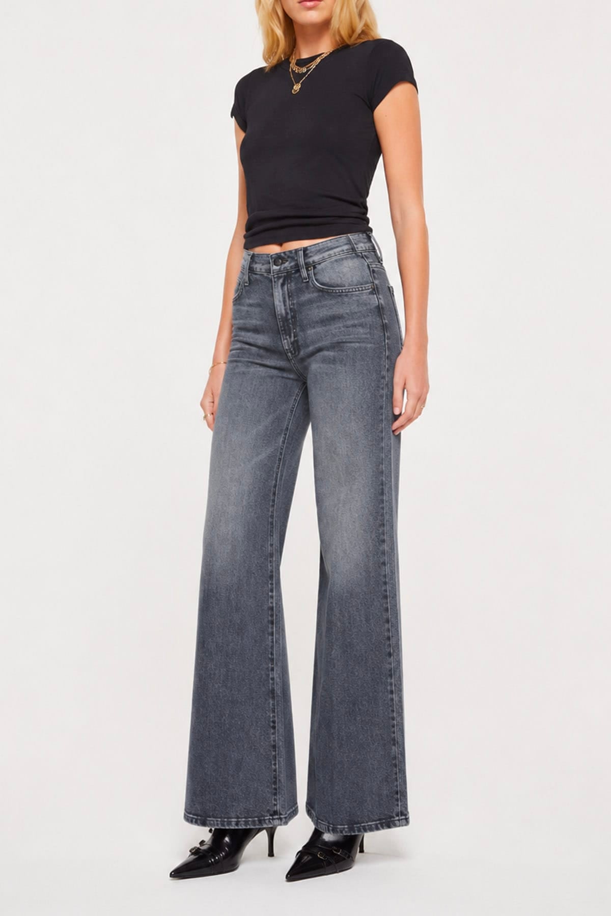 MOTHER PANTALONE IN DENIM  The hustler roller sneak jeans donna Mother