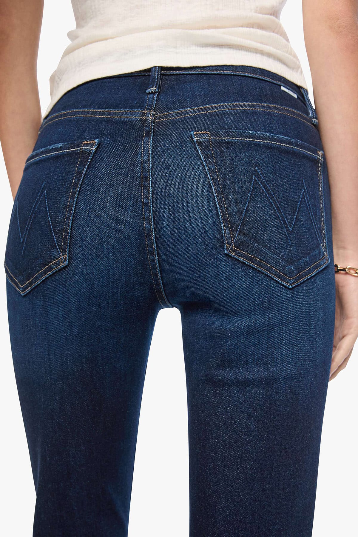 MOTHER PANTALONE IN DENIM  The rascal skimp jeans donna Mother