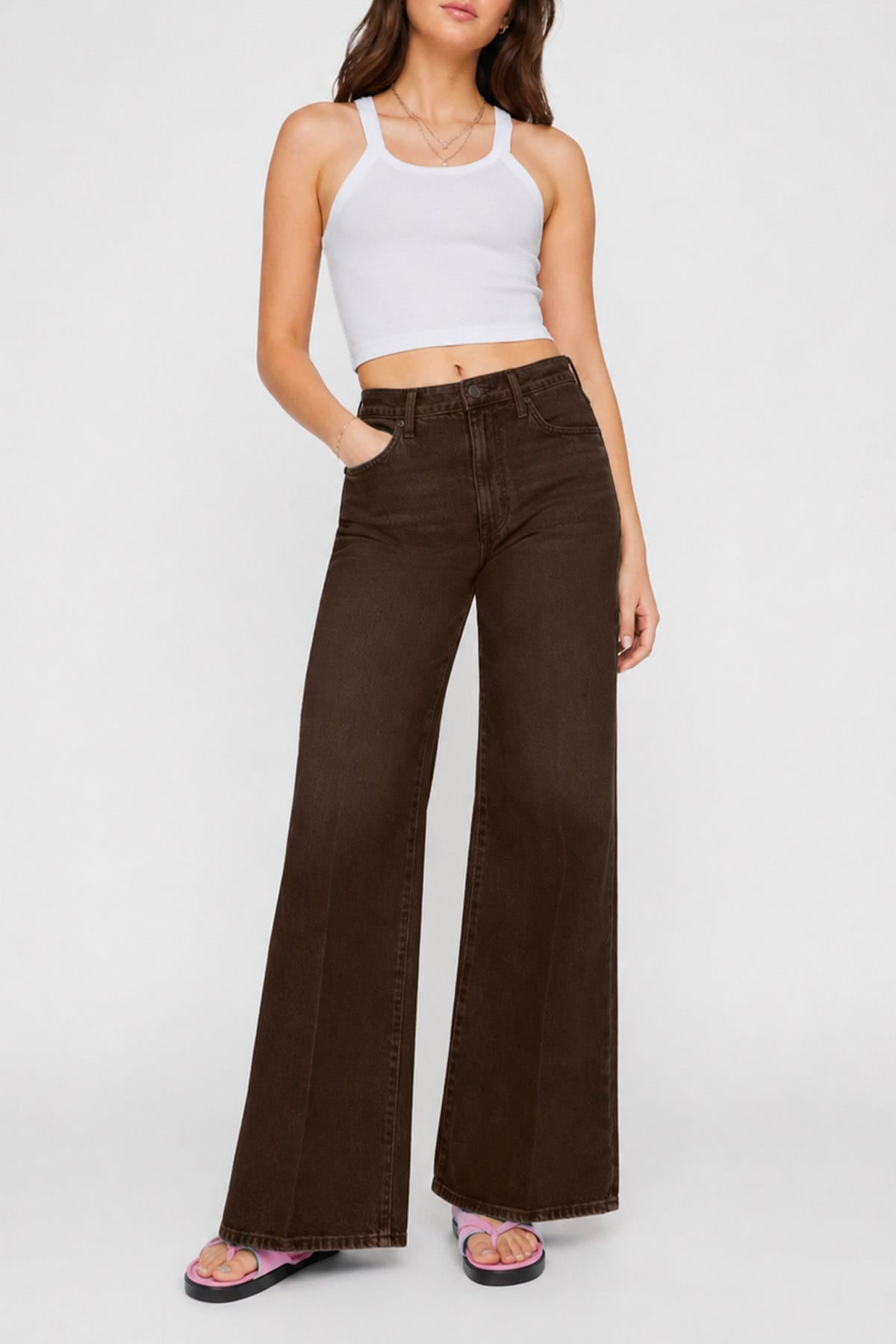 MOTHER PANTALONE IN DENIM  The undercover sneak jeans donna Mother