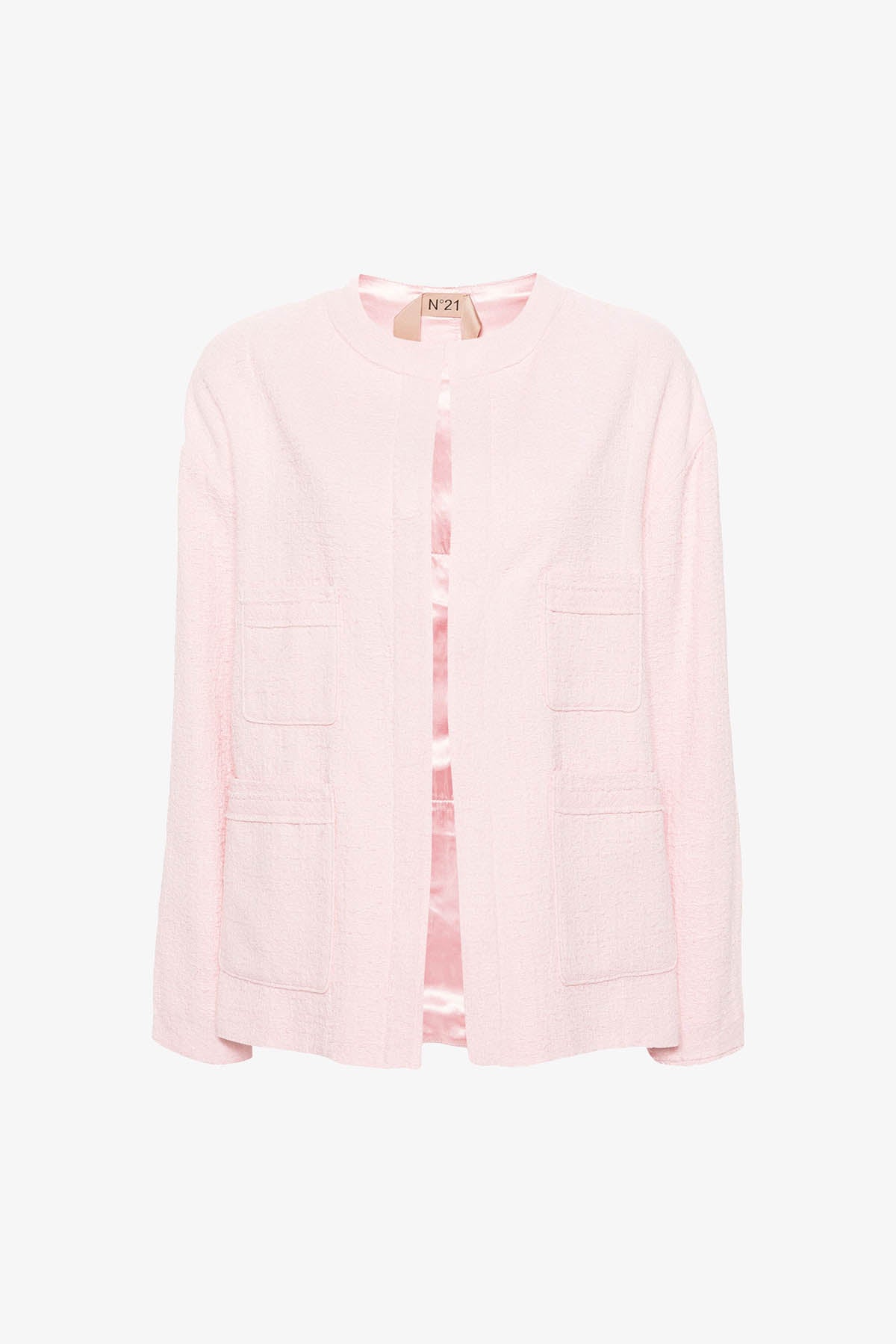 HOT Cardigan Giacca Tipo Chanel Rosa Giacca Donna Tipo