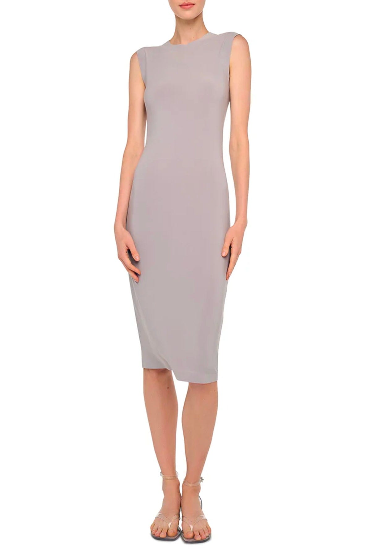 NORMA KAMALI ABITO  GRIGIO / XXS Abito grigio donna slim Norma Kamali KK4253PLT08024