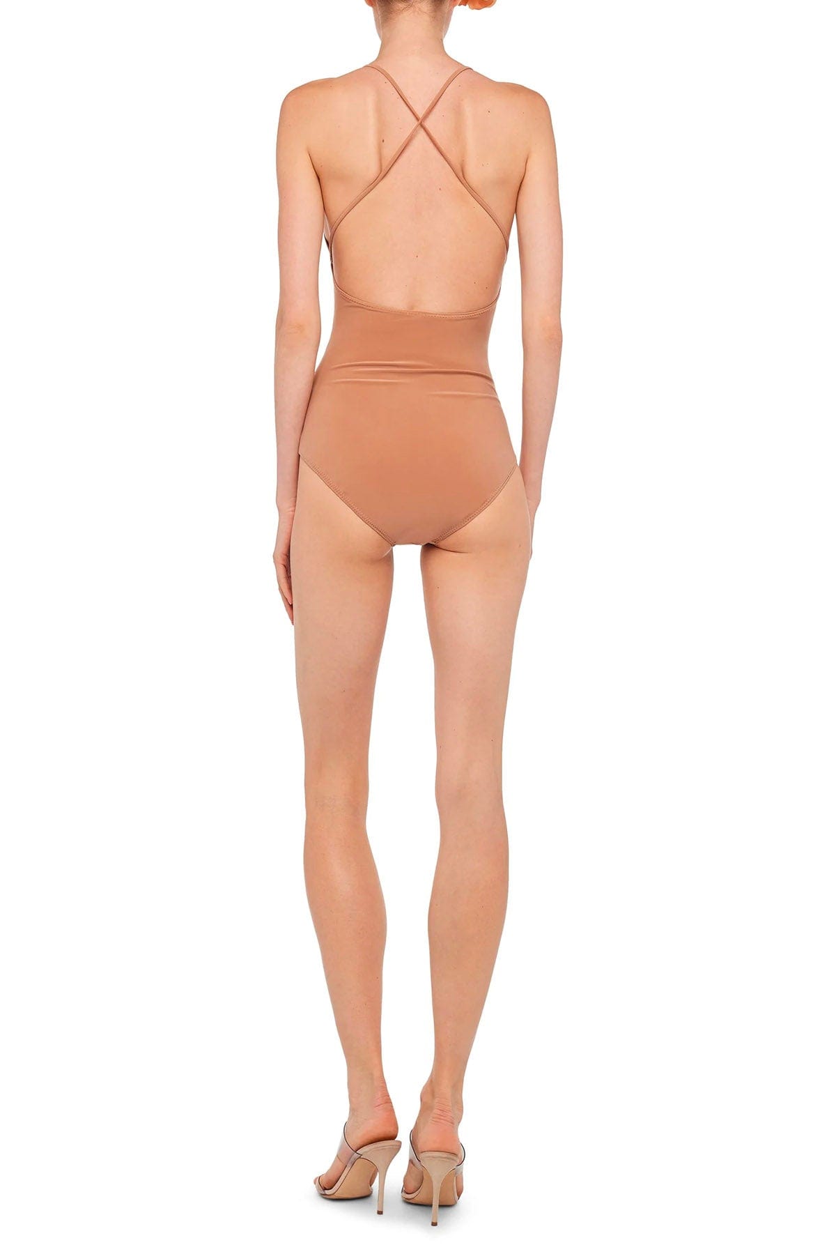 NORMA KAMALI BODY/ TOP  Norma Kamali Slip Mio Bodysuit Cappuccino