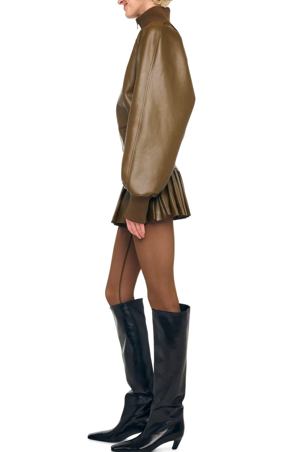 NORMA KAMALI BOMBER Oversized turtle bomber jacket to waist Norma Kamali