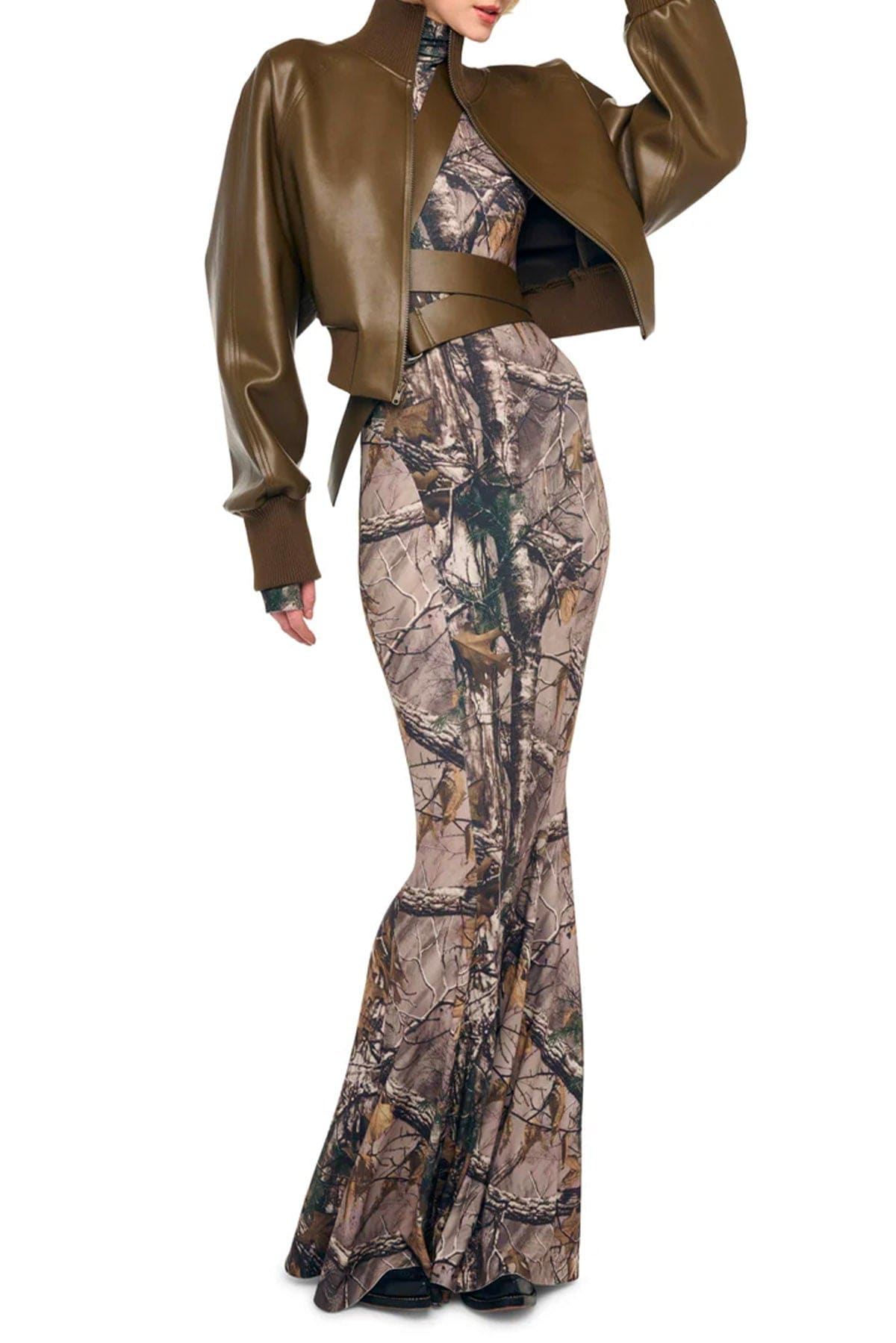NORMA KAMALI BOMBER Oversized turtle bomber jacket to waist Norma Kamali