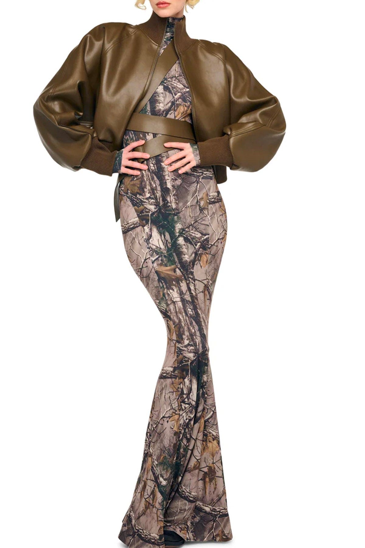 NORMA KAMALI BOMBER Oversized turtle bomber jacket to waist Norma Kamali