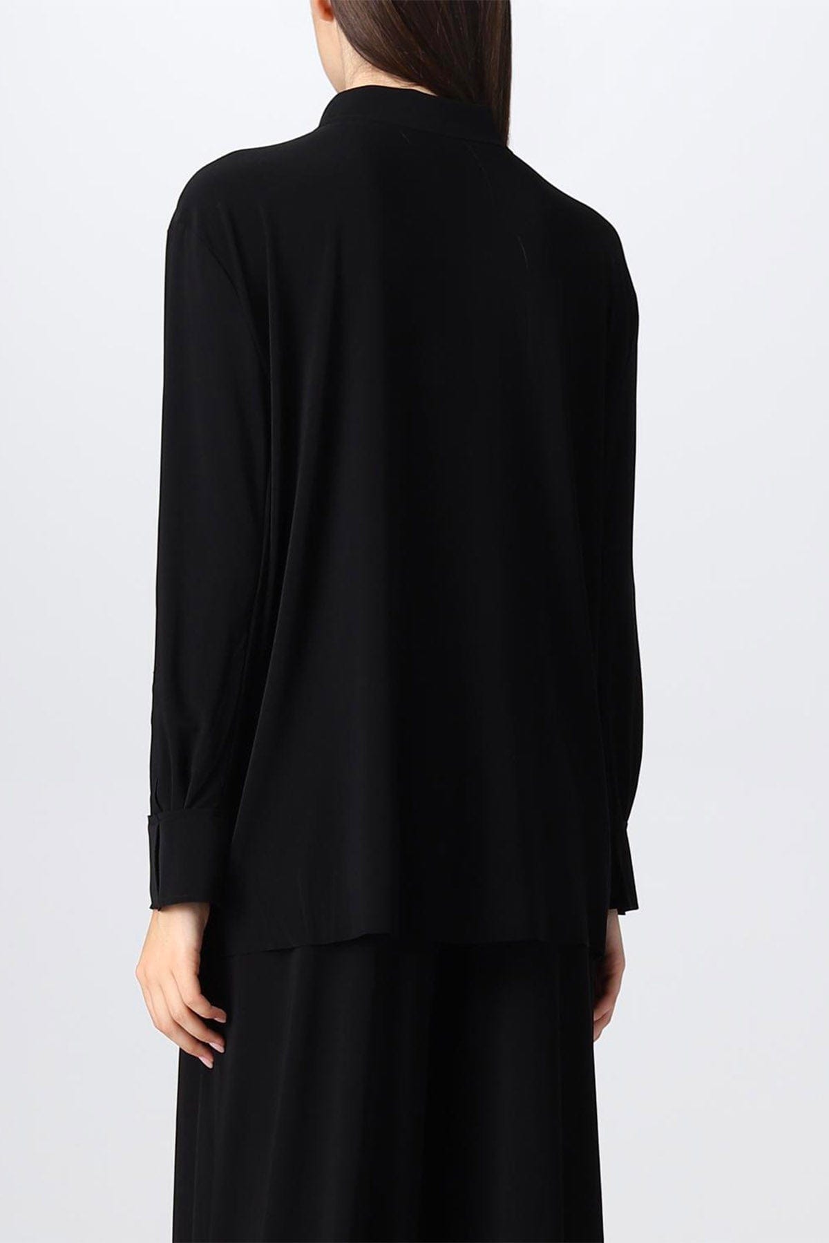 NORMA KAMALI CAMICIA  NERO / XXS Boyfriend NK shirt Norma Kamali